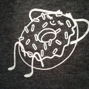 Donut Fan, XXL, Threads&Thought, Grey and Soft